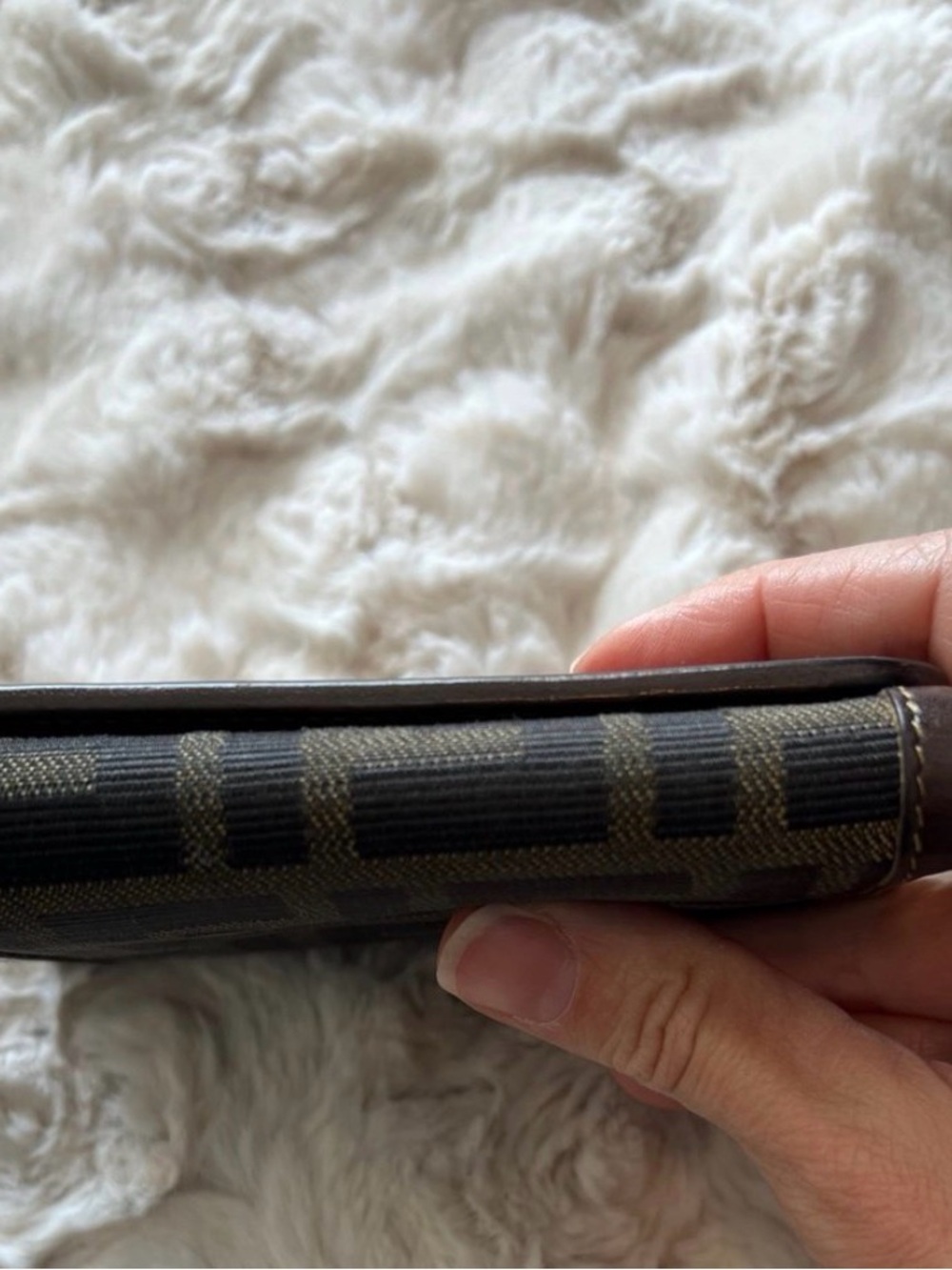 Fendi Zucca Monogram Canvas & Leather Trifold Wallet - Picture 7 of 10